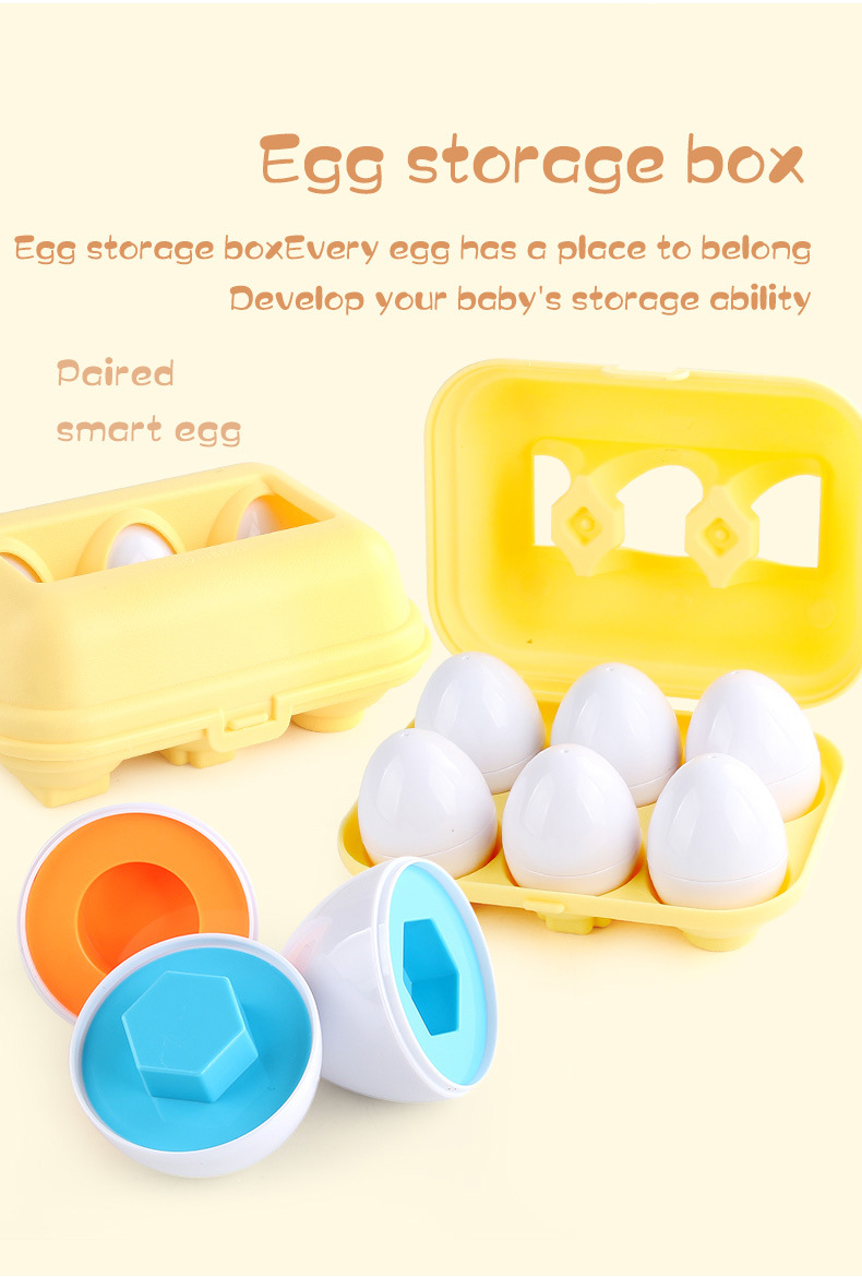 Baby Learning Educational Toy Smart Egg Toy Games Shape Matching Sorters Toys Montessori Eggs Toys For Kids