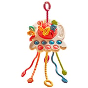 Baby Montessori Toys Pull String Sensory Toys Baby 6 12 Months Silicone Develop Teething Activity Toys for Kids Educational Toys