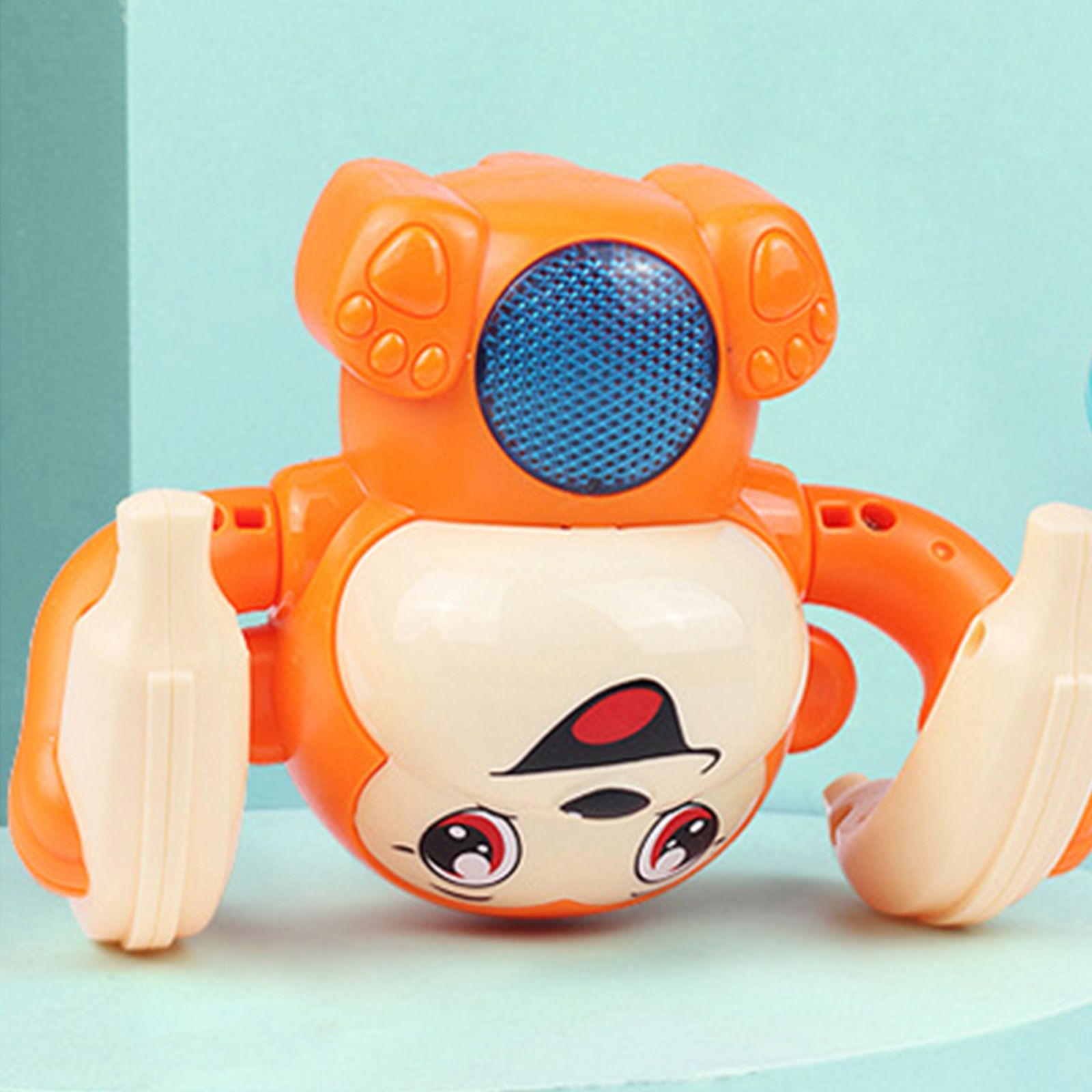 Electric Voice Control Tumbling Monkey Baby Toys Somersault Toy Light and Music Toy for Birthday Gift Early Educational Gift