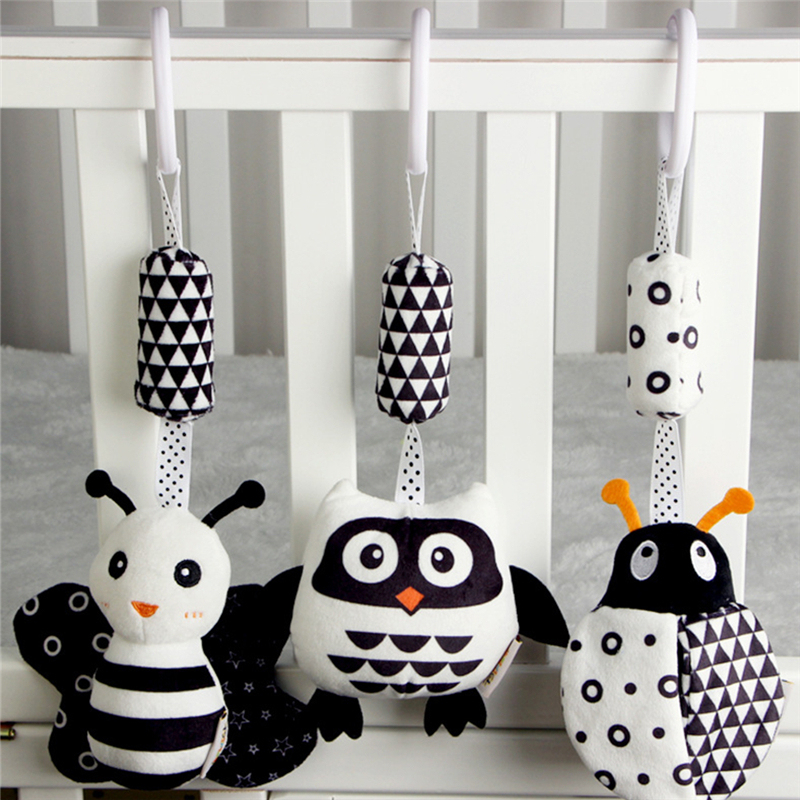 Baby Toy Cartoon Animal Stuffed Hanging Rattle Baby Bed Crib Soft Plush Toys Wind Chimes Best Birthday Gift Newborn 0-18 Month