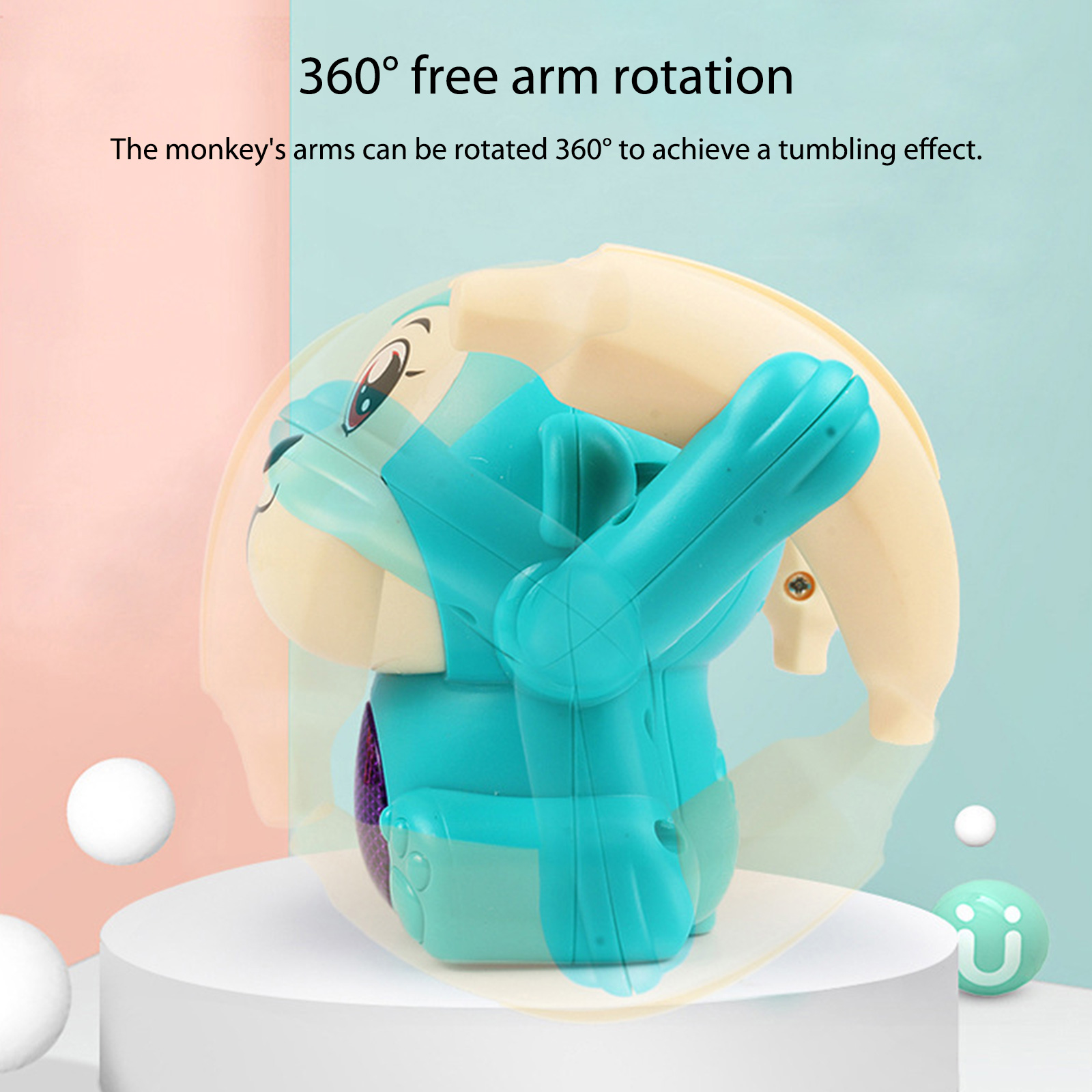 Electric Voice Control Tumbling Monkey Baby Toys Somersault Toy Light and Music Toy for Birthday Gift Early Educational Gift Electric Voice Control Tumbling Monkey Baby Toys Somersault Toy Light and Music Toy for Birthday Gift Early Educational Gift