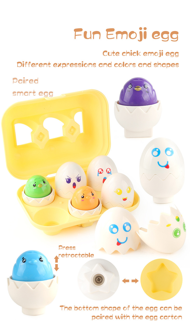 Baby Learning Educational Toy Smart Egg Toy Games Shape Matching Sorters Toys Montessori Eggs Toys For Kids