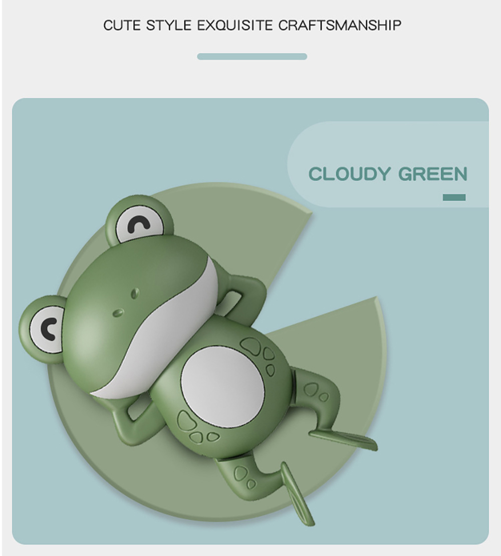 Baby Shower Clockwork Cute Animal Swimming Frog When Baby Bath In Bathroom Baby Water Toy Kids Clockwork Bath Toys Bathroom Toys