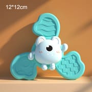 Montessori Baby Bath Toys For Boy Children Bathing Spinner Sucker Suction Cup Toy For Kids Funny Child Rotating Rattles Teether