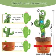Sing And Dance Cactus Electron Plush Toy Soft Plush Doll Babies Cactus That Repeat What You Say Voice Interactive Bled