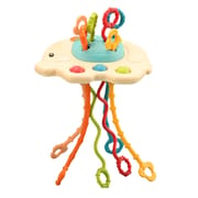 Baby Montessori Toys Pull String Sensory Toys Baby 6 12 Months Silicone Develop Teething Activity Toys for Kids Educational Toys