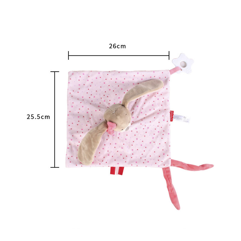 Baby Comforter Toys Plush Bunny Elephant Sleeping Towel Montessori Baby Rattles Stuffed Animals Appease Baby Toys 0 12 Months