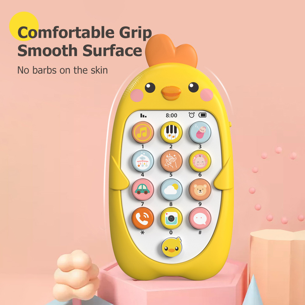 Electronic Baby Cell Phone Toy Battery Powered Silicone Baby Chewing Toys Plastic Early Educational Mobile Phone for Infant Gift Electronic Baby Cell Phone Toy Battery Powered Silicone Baby Chewing Toys Plastic Early Educational Mobile Phone for Infant Gift