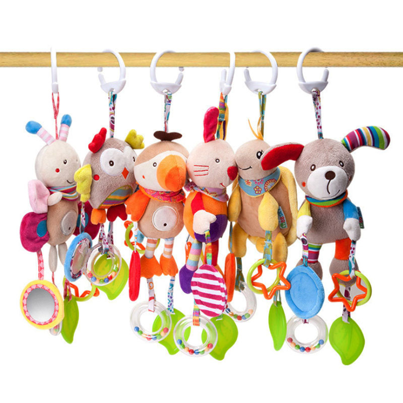 Good Quality Newborn Baby Rattles Plush Stroller Cartoon Animal Toys Baby Mobiles Hanging Bell Educational Baby Toys 0-24 Months Good Quality Newborn Baby Rattles Plush Stroller Cartoon Animal Toys Baby Mobiles Hanging Bell Educational Baby Toys 0-24 Months