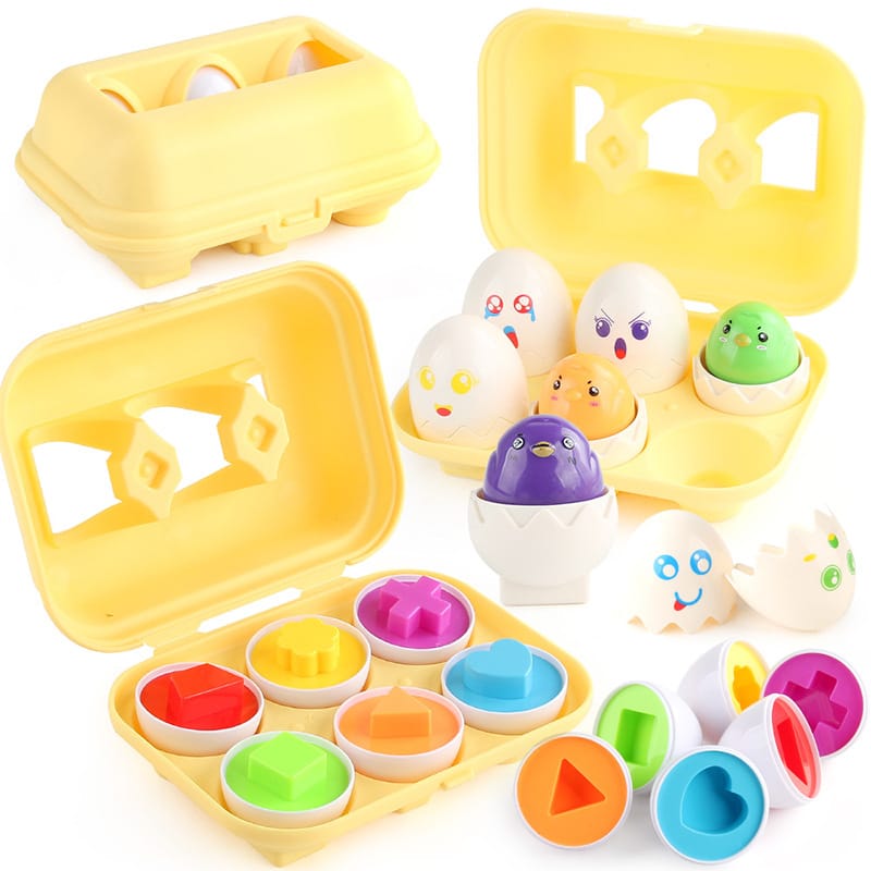 Baby Learning Educational Toy Smart Egg Toy Games Shape Matching Sorters Toys Montessori Eggs Toys For Kids