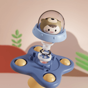 Montessori Baby Bath Toys For Boy Children Bathing Spinner Sucker Suction Cup Toy For Kids Funny Child Rotating Rattles Teether