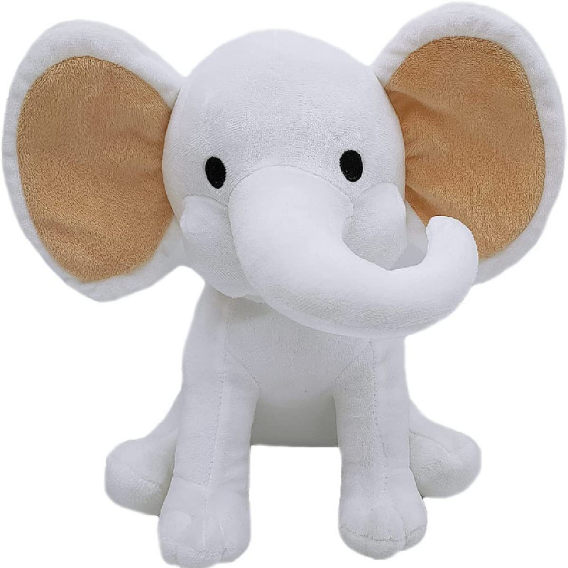 Elephant Plush Toys Kawaii Baby Toy Stuffed Animal Doll for Kids White Elephant Toys Cartoon for Girls Cute Toys for Wedding