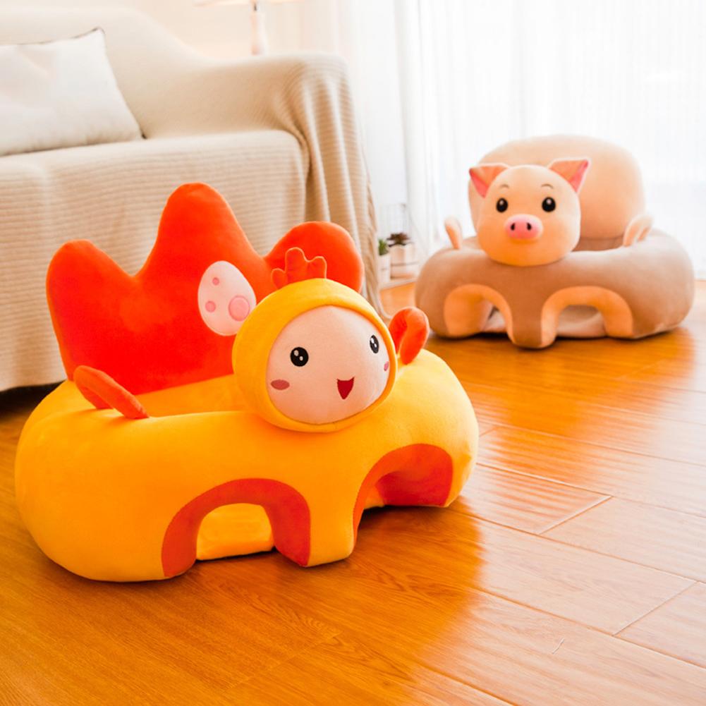 Baby Learn Sitting Sofa Seat Cover Cartoon Plush Support Seat Learn To Sit Baby Plush Toys For 0-3 M (Without Filler) Baby Learn Sitting Sofa Seat Cover Cartoon Plush Support Seat Learn To Sit Baby Plush Toys For 0-3 M (Without Filler)