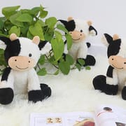 Cartoon Milk Cattle Doll White & Black Soft Cow Stuffed Animal Plushie Toys For Kids Appease Toy Cute Nap Pillow Baby Gifts