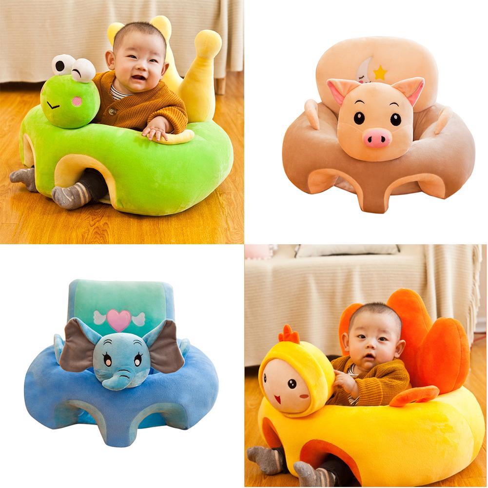 Baby Learn Sitting Sofa Seat Cover Cartoon Plush Support Seat Learn To Sit Baby Plush Toys For 0-3 M (Without Filler) Baby Learn Sitting Sofa Seat Cover Cartoon Plush Support Seat Learn To Sit Baby Plush Toys For 0-3 M (Without Filler)