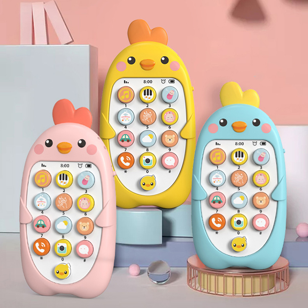 Electronic Baby Cell Phone Toy Battery Powered Silicone Baby Chewing Toys Plastic Early Educational Mobile Phone for Infant Gift Electronic Baby Cell Phone Toy Battery Powered Silicone Baby Chewing Toys Plastic Early Educational Mobile Phone for Infant Gift