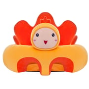 Baby Learn Sitting Sofa Seat Cover Cartoon Plush Support Seat Learn To Sit Baby Plush Toys For 0-3 M （Without Filler）