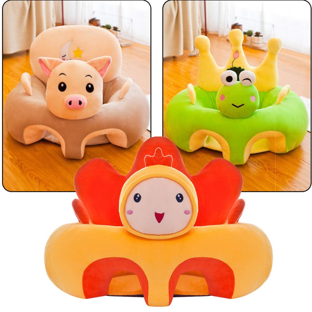 Baby Learn Sitting Sofa Seat Cover Cartoon Plush Support Seat Learn To Sit Baby Plush Toys For 0-3 M (Without Filler) Baby Learn Sitting Sofa Seat Cover Cartoon Plush Support Seat Learn To Sit Baby Plush Toys For 0-3 M (Without Filler)