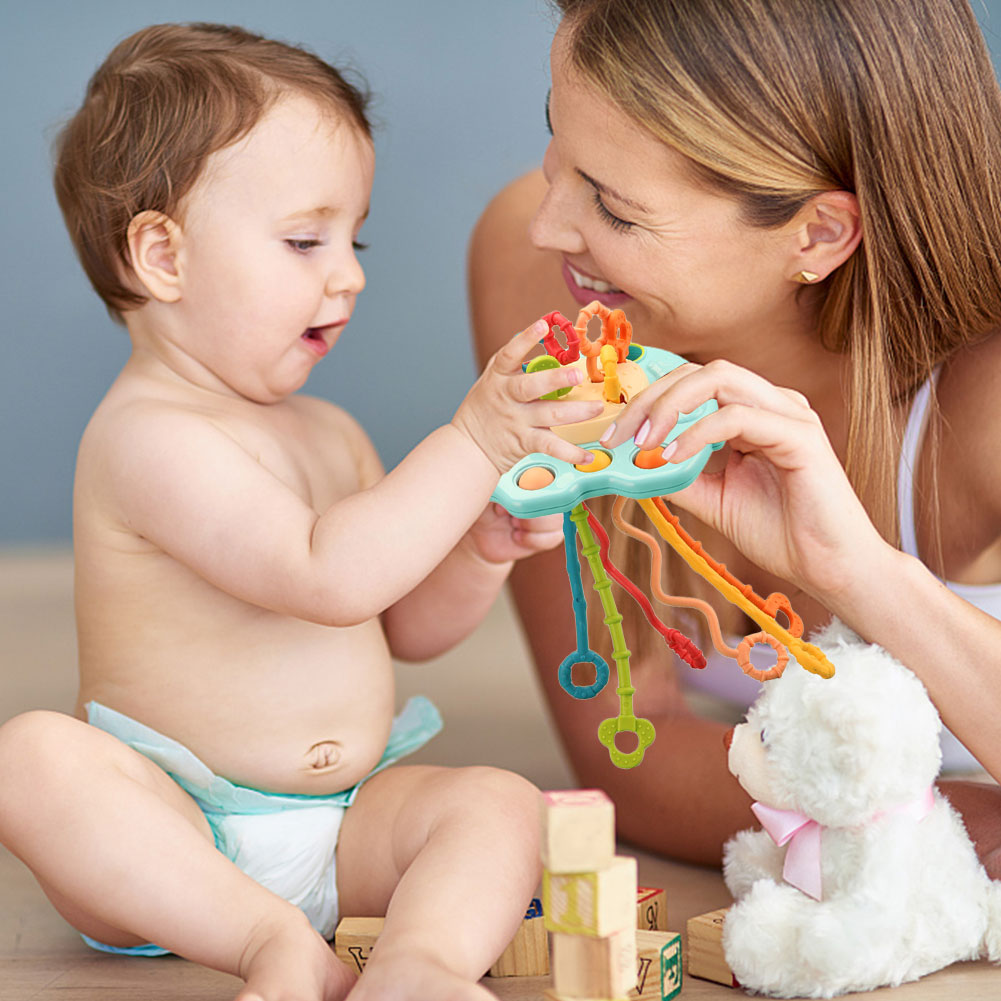 Baby Montessori Toys Pull String Sensory Toys Baby 6 12 Months Silicone Develop Teething Activity Toys for Kids Educational Toys Baby Montessori Toys Pull String Sensory Toys Baby 6 12 Months Silicone Develop Teething Activity Toys for Kids Educational Toys