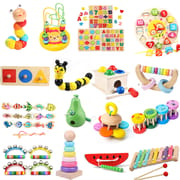 Montessori Educational Wooden Toys for 2 3 Year Baby Toy 0 12 Month Number Alphabet Puzzle Sorters Puzzle Game Toys For Children