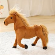 Cartoon Simulation White Black Horse Stuffed Children Plush Toy