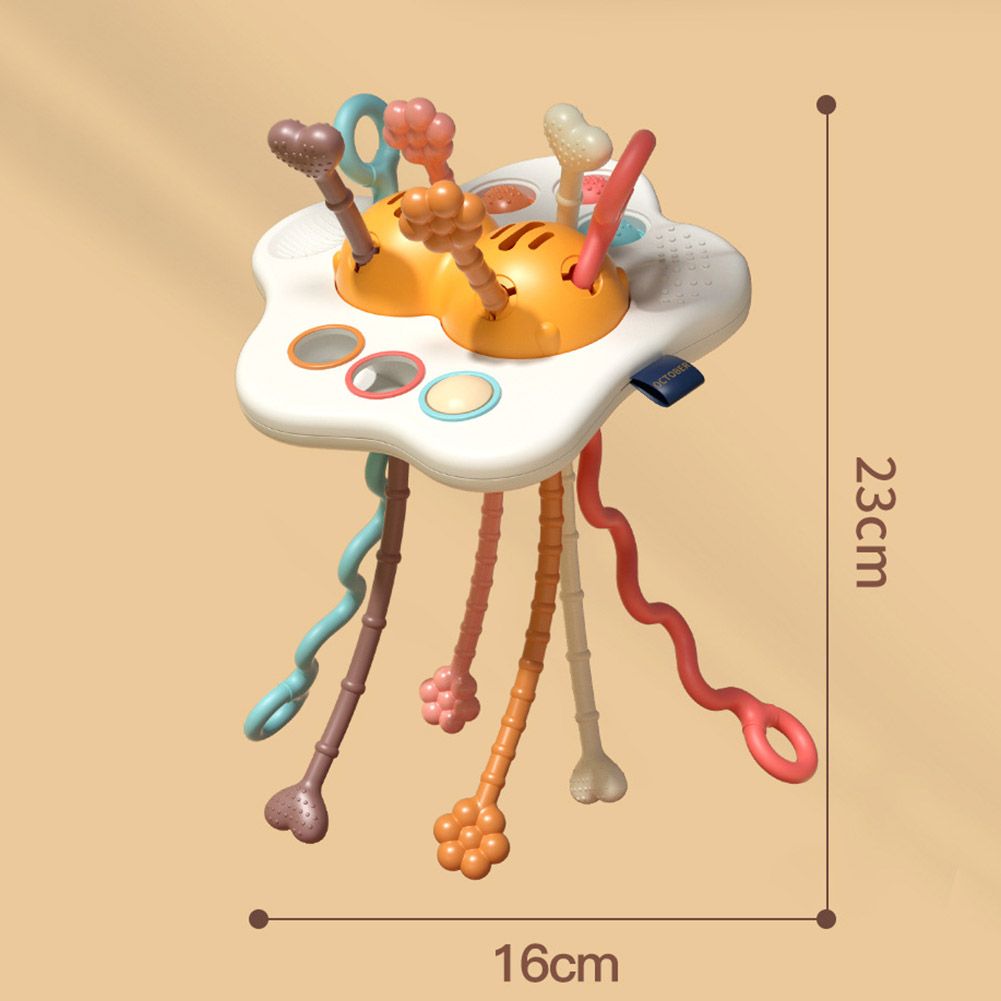 Baby Montessori Toys Pull String Sensory Toys Baby 6 12 Months Silicone Develop Teething Activity Toys for Kids Educational Toys