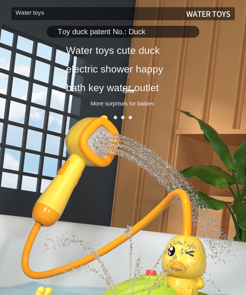 Electric Baby Bath Toys for Kids Duck Spray Water Bath Toys Baby Shower Water Toys Ball Bathroom Baby Toy Bathtub Toys Water Toy