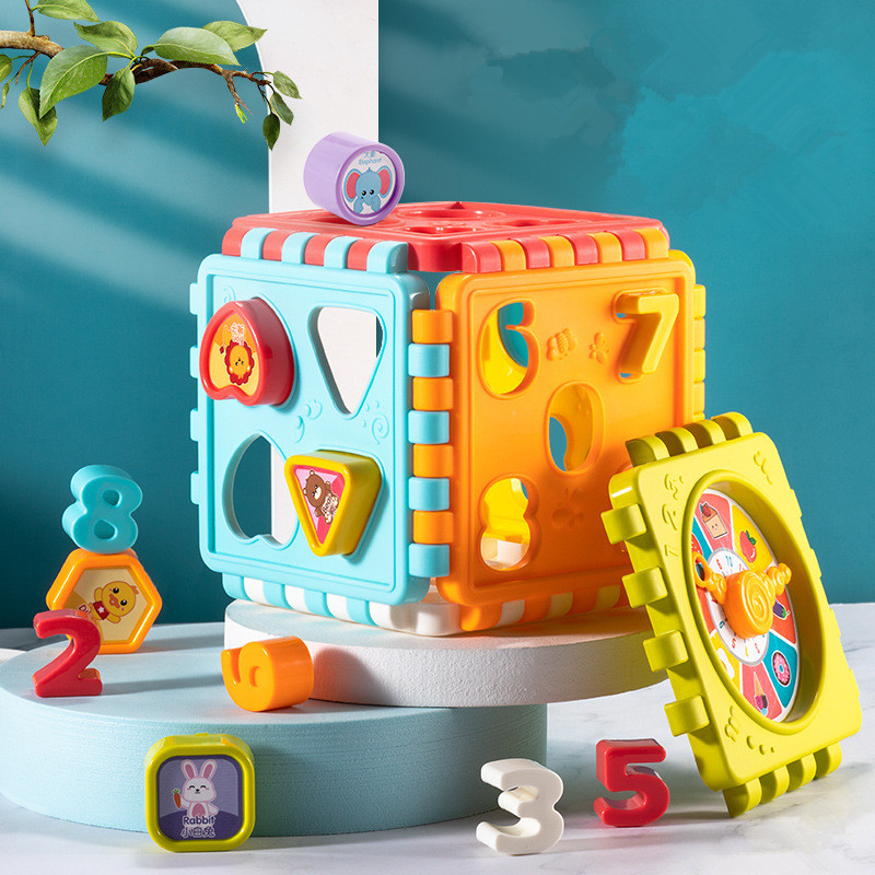 Toddler Activity Cube Shape Sorting Toys Boys Girls Shape Matching Number Sorter Game Baby Montessori Educational Toys Toddler Activity Cube Shape Sorting Toys Boys Girls Shape Matching Number Sorter Game Baby Montessori Educational Toys