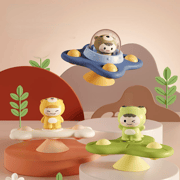 Montessori Baby Bath Toys For Boy Children Bathing Spinner Sucker Suction Cup Toy For Kids Funny Child Rotating Rattles Teether
