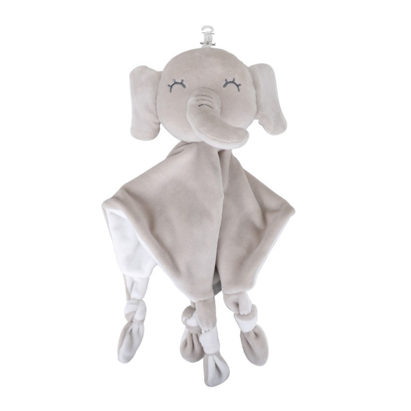 Baby Comforter Toys Plush Bunny Elephant Sleeping Towel Montessori Baby Rattles Stuffed Animals Appease Baby Toys 0 12 Months