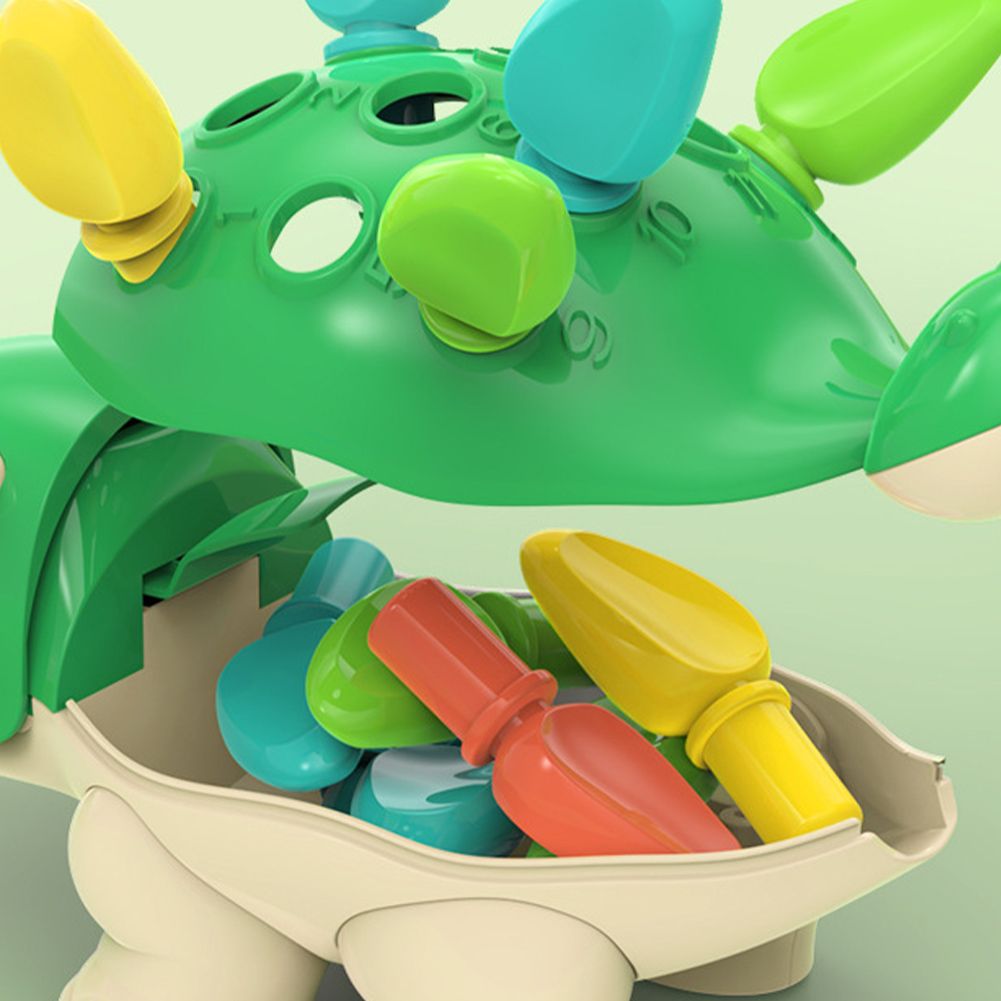 Toddler Dinosaur Hedgehog Montessori Insert Toy Baby Children Kid Concentration Training Early Education Fine Motor Sensory Game