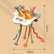 Baby Montessori Toys Pull String Sensory Toys Baby 6 12 Months Silicone Develop Teething Activity Toys for Kids Educational Toys