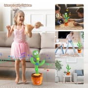 Sing And Dance Cactus Electron Plush Toy Soft Plush Doll Babies Cactus That Repeat What You Say Voice Interactive Bled