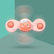 Montessori Baby Bath Toys For Boy Children Bathing Spinner Sucker Suction Cup Toy For Kids Funny Child Rotating Rattles Teether