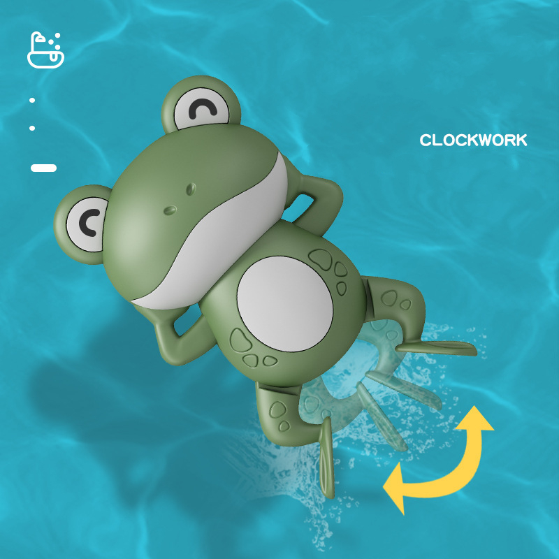 Summer Bath Toys Kids Swimming Clockwork Dolls Play Water Baby Bathing Cute Funny Children Bathroom Shower Bathtub Animals Toy