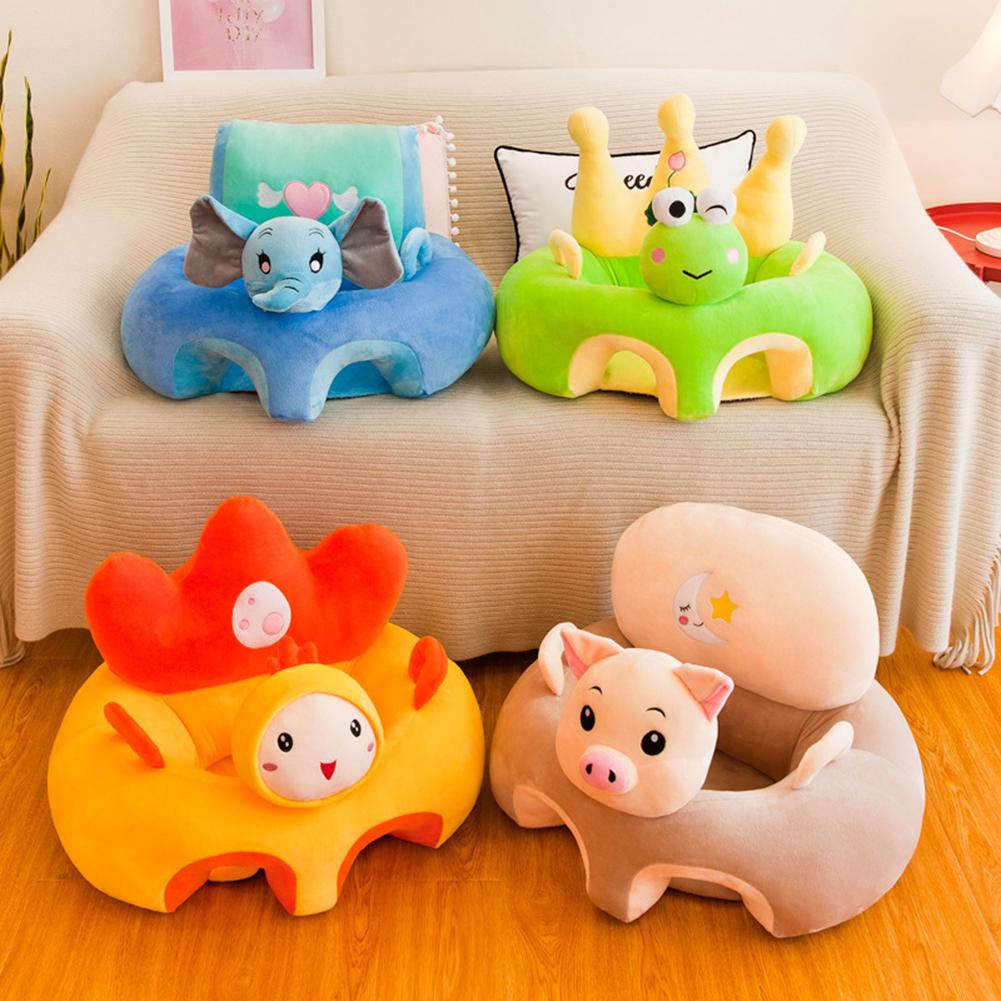 Baby Learn Sitting Sofa Seat Cover Cartoon Plush Support Seat Learn To Sit Baby Plush Toys For 0-3 M (Without Filler) Baby Learn Sitting Sofa Seat Cover Cartoon Plush Support Seat Learn To Sit Baby Plush Toys For 0-3 M (Without Filler)