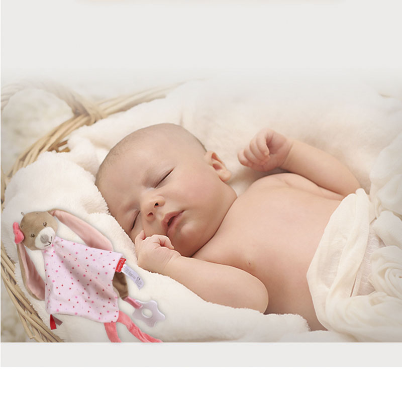 Baby Comforter Toys Plush Bunny Elephant Sleeping Towel Montessori Baby Rattles Stuffed Animals Appease Baby Toys 0 12 Months