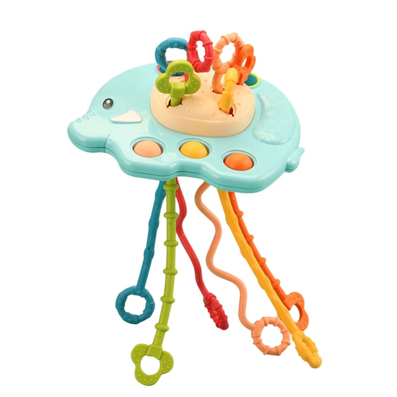 Baby Montessori Toys Pull String Sensory Toys Baby 6 12 Months Silicone Develop Teething Activity Toys for Kids Educational Toys