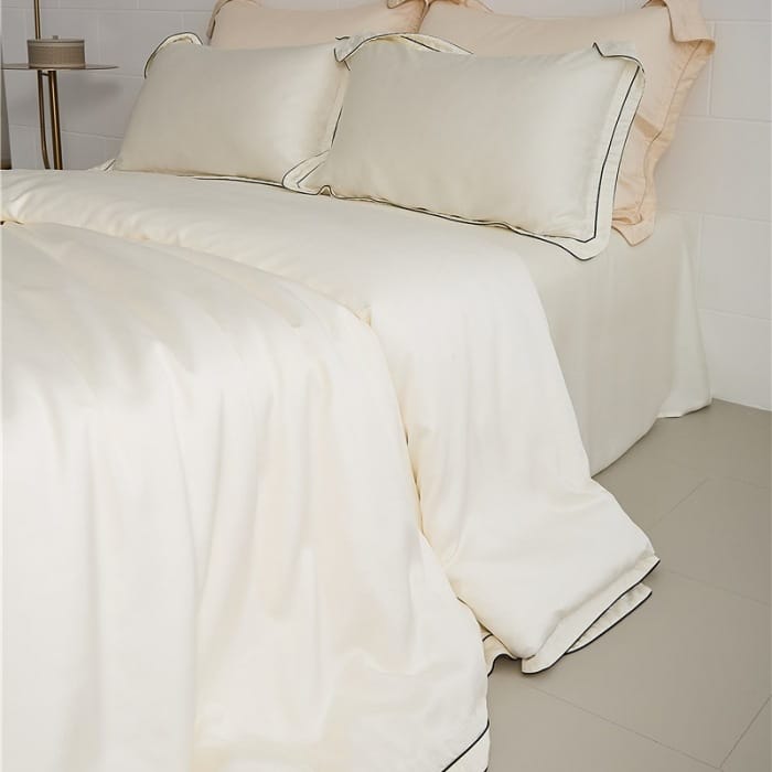 100 light luxury cotton four-piece bed set superior sense Xinjiang long wool cotton satin bed sheet set bedding