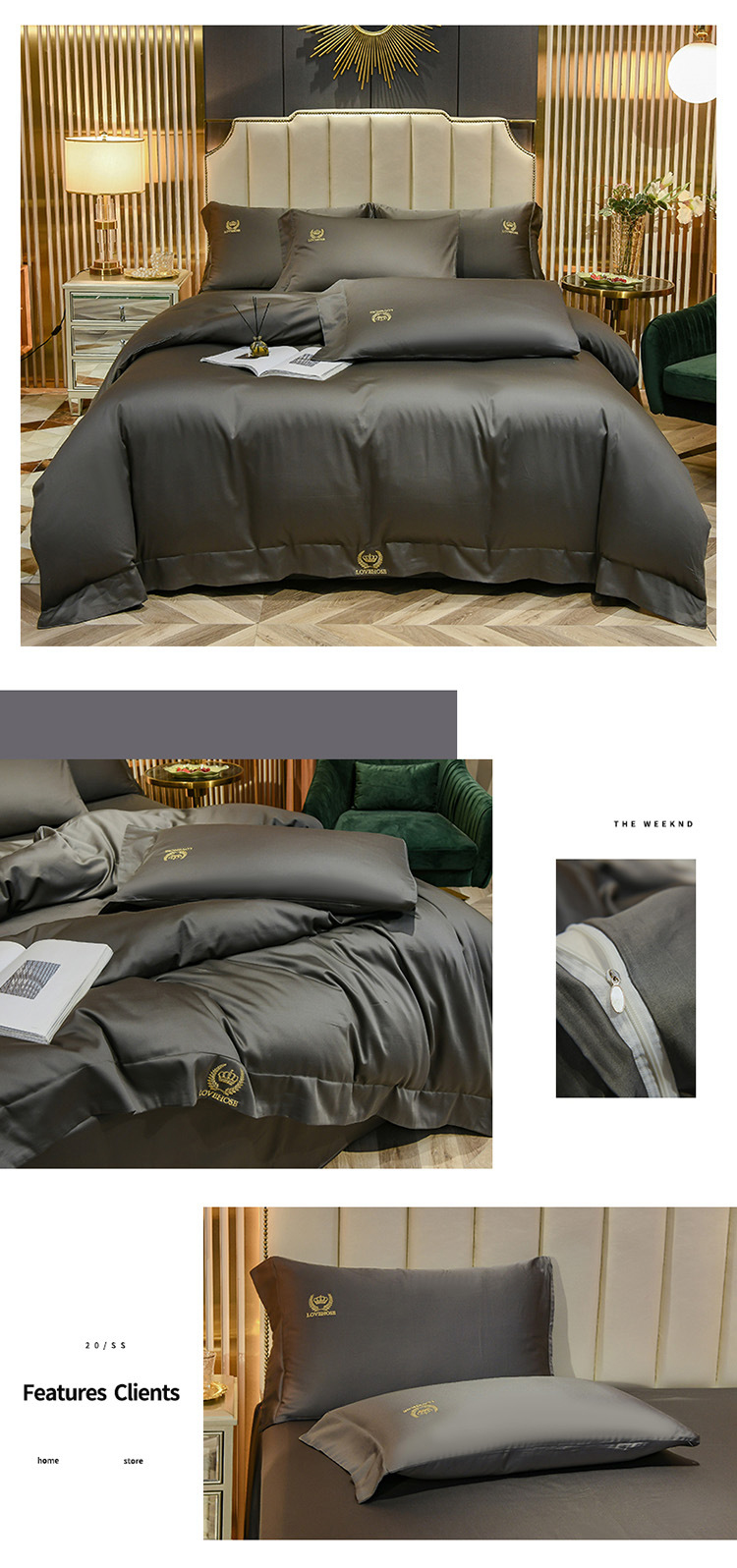 Summer Ice Silk 4-piece bed set Instagram bedding Set Dormitory 3-piece nude bed set