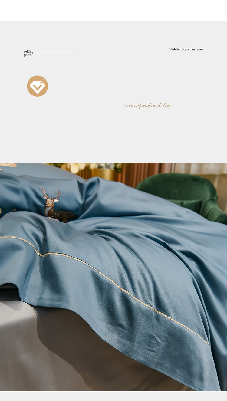 Summer Ice Silk 4-piece bed set Instagram bedding Set Dormitory 3-piece nude bed set