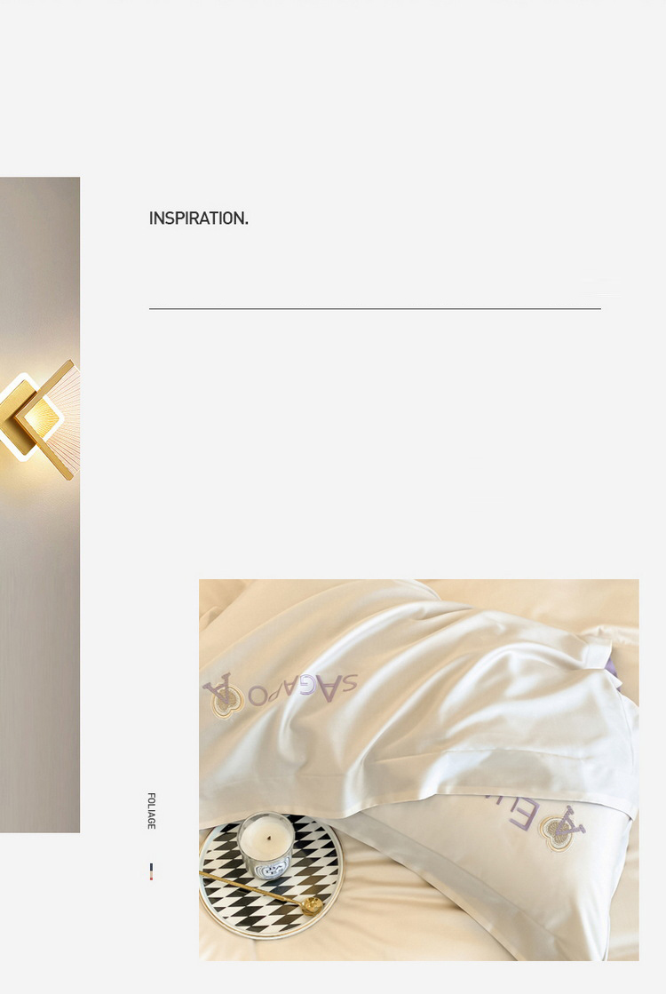 180 Class A long-staple cotton bed four-piece set wholesale Nantong high-end light luxury embroidered cotton sheets and covers