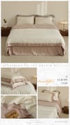 Light Luxury 60 Lyocell Tencel 4-piece Summer Silky Slip Sleep Ice Silky Cool bed sheet set bedding