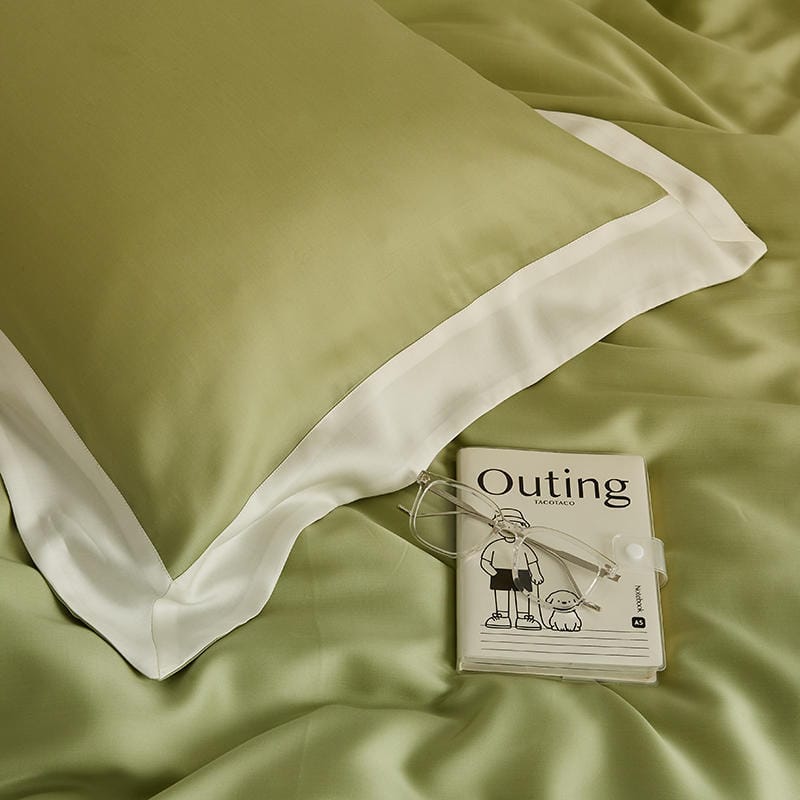 Light Luxury 60 Lyocell Tencel 4-piece Summer Silky Slip Sleep Ice Silky Cool bed sheet set bedding