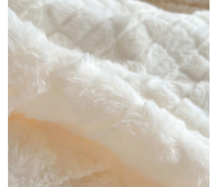 A class Rex rabbit wool milk cashmere four-piece winter thickened warm baby cashmere rabbit cashmere three-piece set