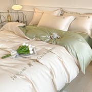 180 Class A long-staple cotton bed four-piece set wholesale Nantong high-end light luxury embroidered cotton sheets and covers