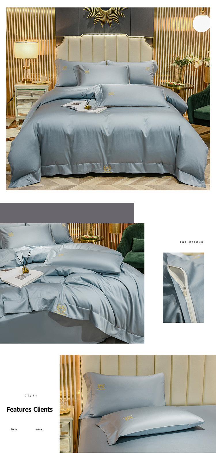 Summer Ice Silk 4-piece bed set Instagram bedding Set Dormitory 3-piece nude bed set