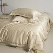 100 light luxury cotton four-piece bed set superior sense Xinjiang long wool cotton satin bed sheet set bedding