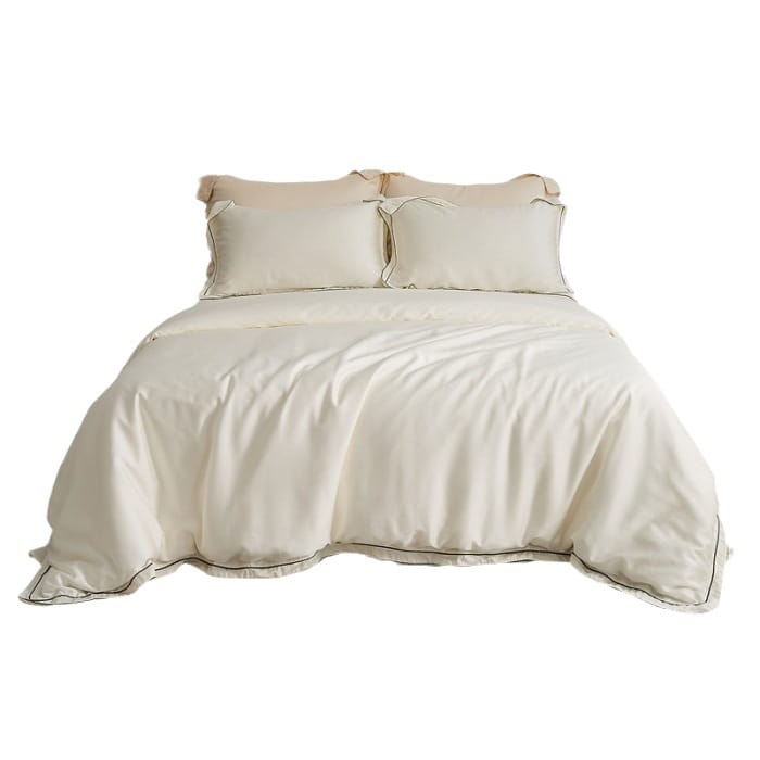 100 light luxury cotton four-piece bed set superior sense Xinjiang long wool cotton satin bed sheet set bedding