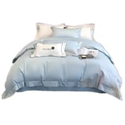 Spring and summer embroidery 100 long staple cotton four-piece set of high-end maternal and infant class A pure cotton bed cover four-piece set of headliner sheets